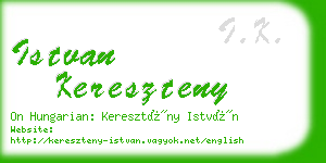 istvan kereszteny business card
